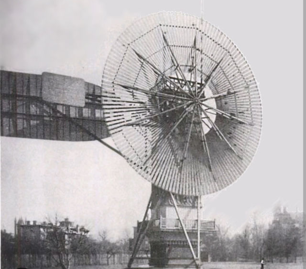 Maailman ensimmäinen sähköä tuottava tuulivoimala vuodelta 1887

